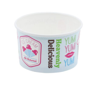 Miska na zmrzlinu s potiskem 245 ml 25ks