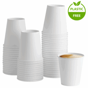 Bílý papírový kelímek 250 ml 80mm 50ks