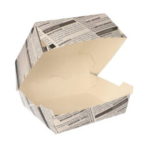 Hamburger NEWSPRINT box 12,5×12,5×7 cm 50ks