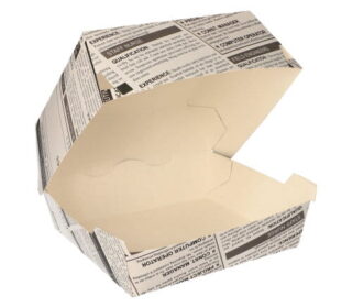 Hamburger NEWSPRINT box 12,5×12,5×7 cm 50ks