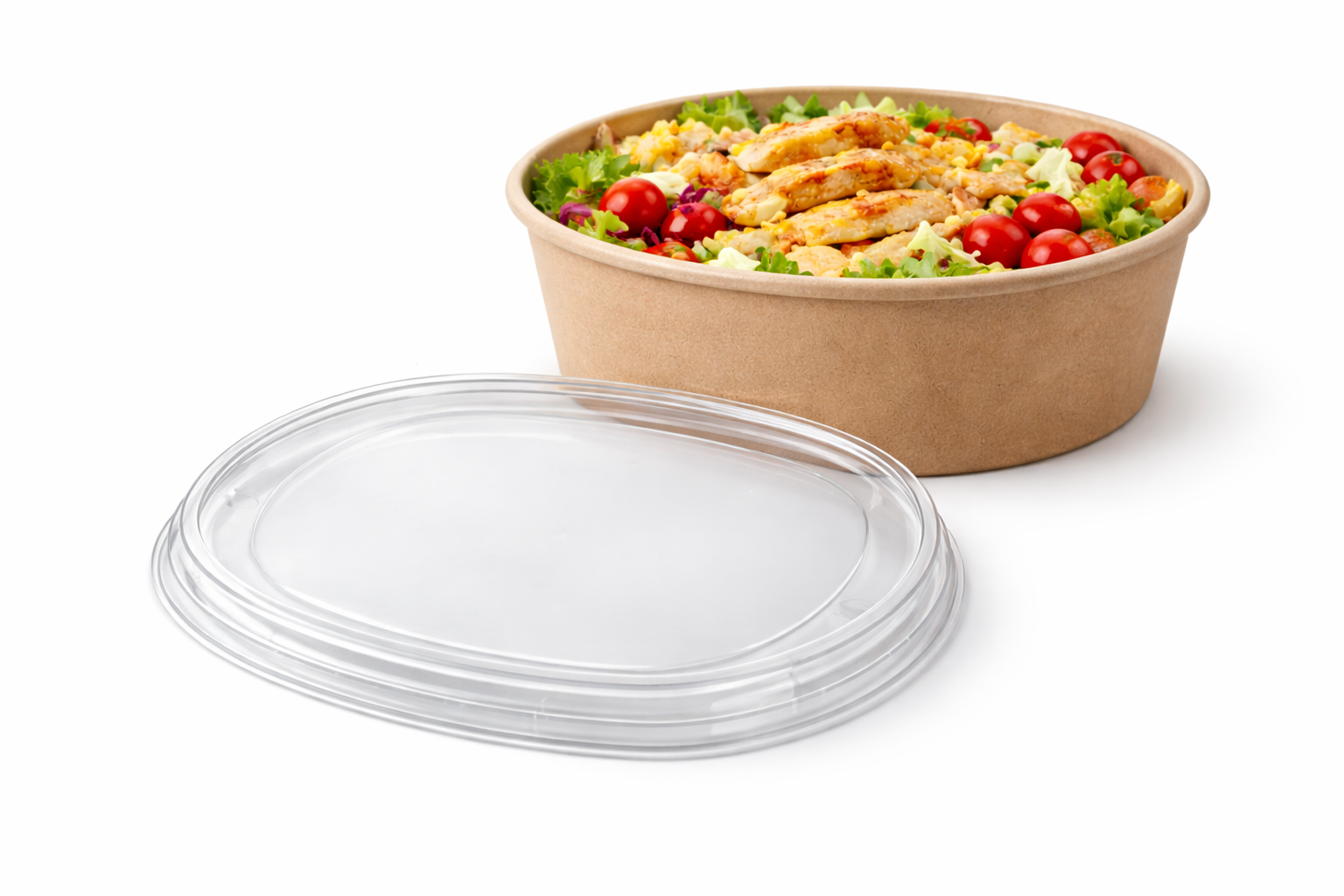 Víčko pro papírovou kraft misku 1300 ml Ø 184 mm