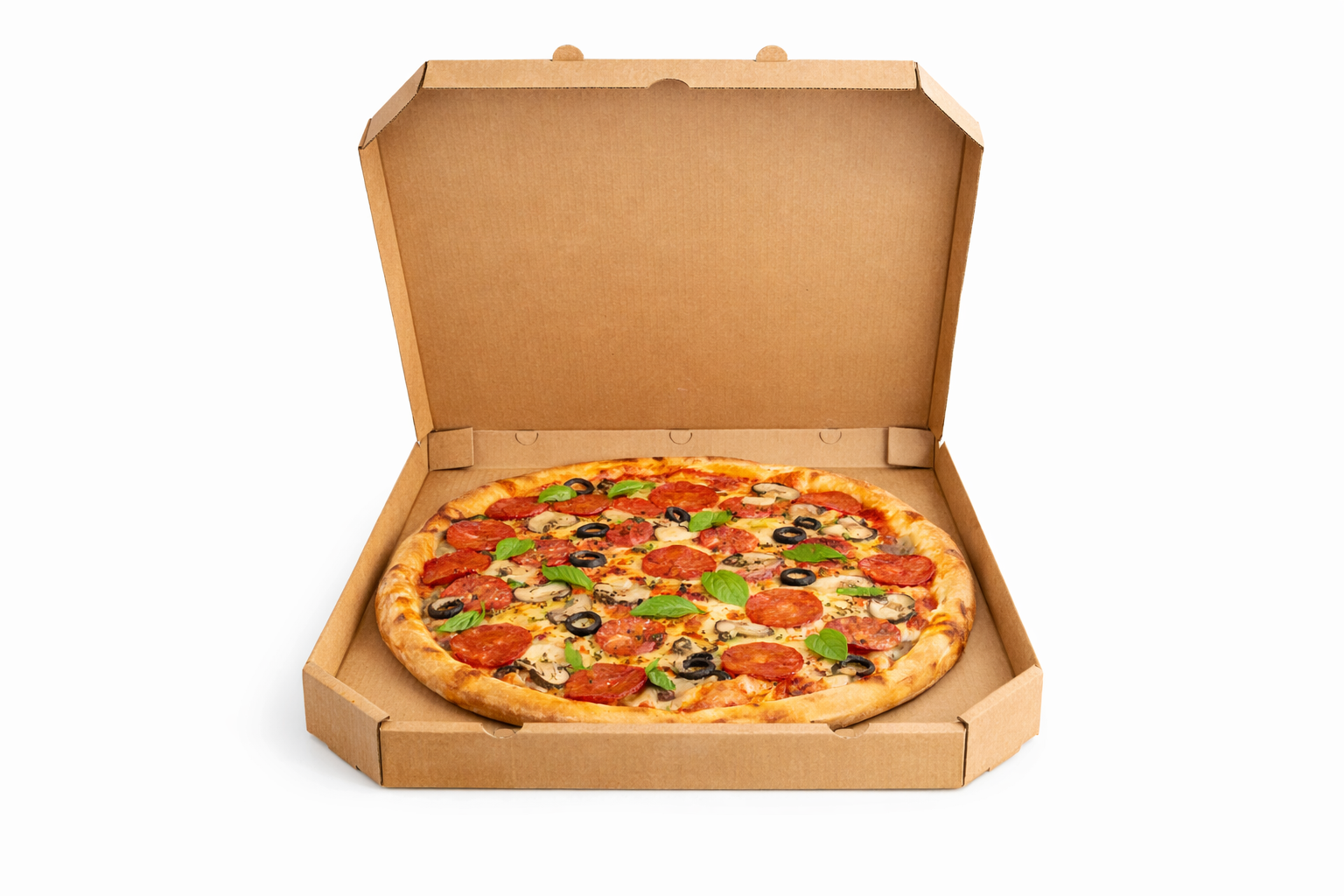 Krabice na pizzu Kraft 45 × 45 × 4,5 cm 100ks - Image 2