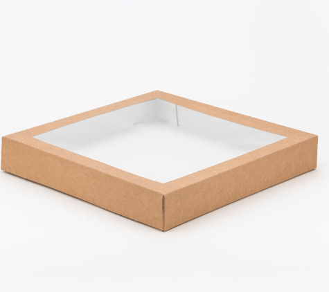 Sushi krabice s průhledným PET okénkem, rozměr 32×32×5 cm 50ks