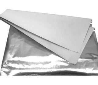 Potravinářský půlpergamen s hliníkovou fólií 30×30 cm 5 kg (cca 1100 listů)