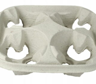 ECO držák na čtyři kelímky - tvarovaný papír, 1 ks