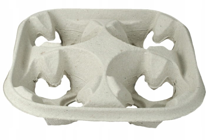 ECO držák na čtyři kelímky - tvarovaný papír, 1 ks - Image 3